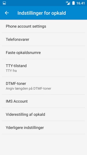 Vælg Telefonsvarer
