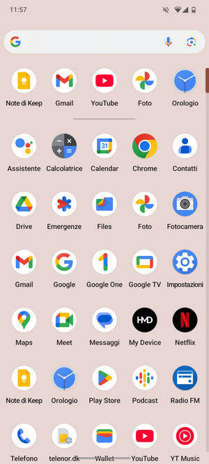 Seleziona Impostazioni