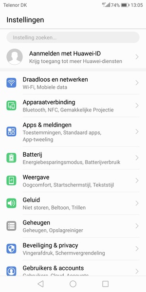 Selecteer Draadloos en netwerken