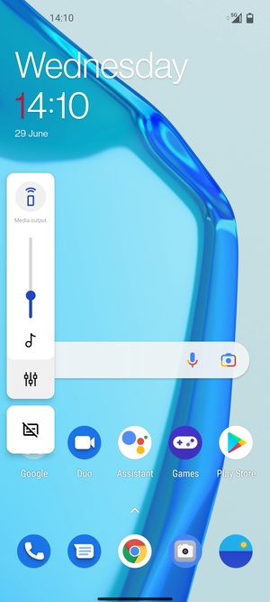 Continue to press to take the volume down to the required level