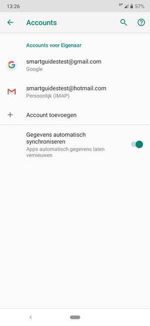 Selecteer uw Google-account