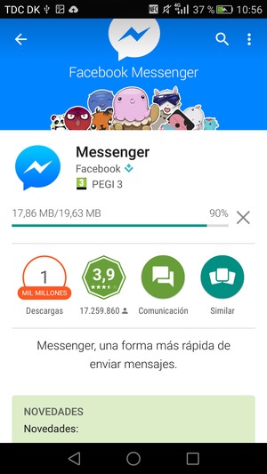 Espere a que el proceso de instalación finalice