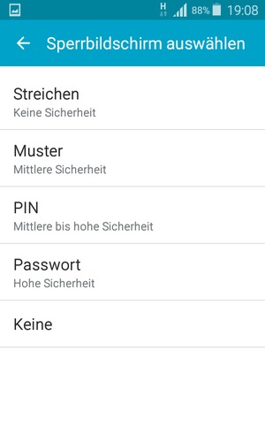 Wählen Sie Muster