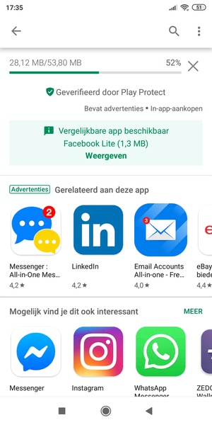 Wacht tot het installatieproces beëindigd is
