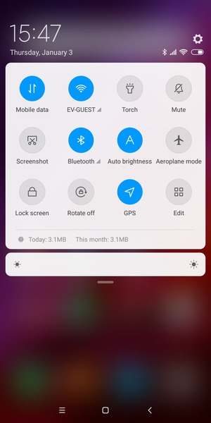 Turn off Wi-Fi and Bluetooth