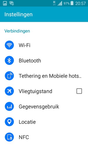 Selecteer Wi-Fi