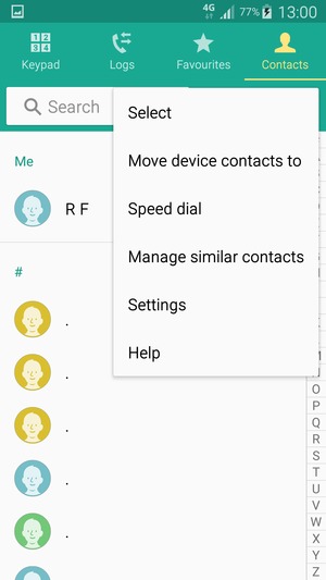 Select Settings