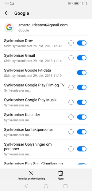 Dine kontakter fra Google vil nu blive synkroniseret til din smartphone