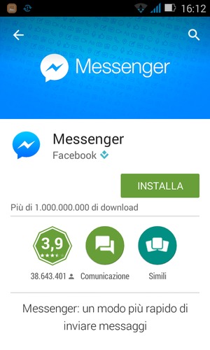 Seleziona INSTALLA