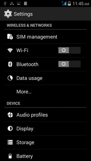 Select Wi-Fi
