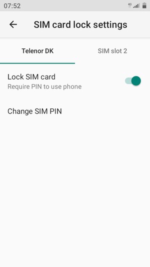 Select Public and select Change SIM PIN