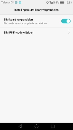 Selecteer SIM PIN-code wijzigen