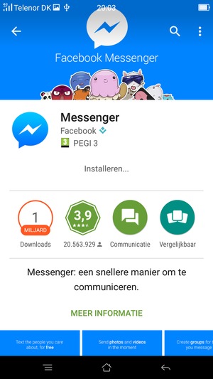 Wacht tot het installatieproces beëindigd is