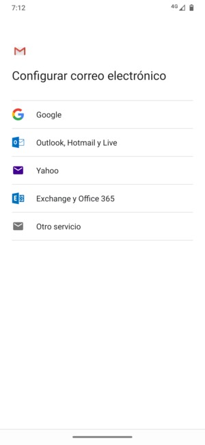 Seleccione Outlook, Hotmail y Live