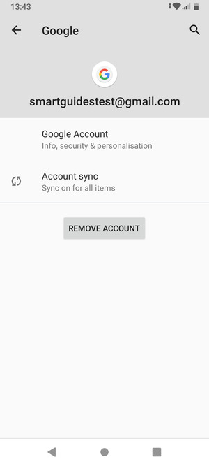 Select Account sync