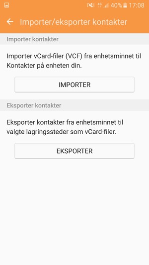 Velg IMPORTER