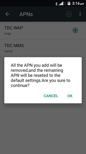 Select OK