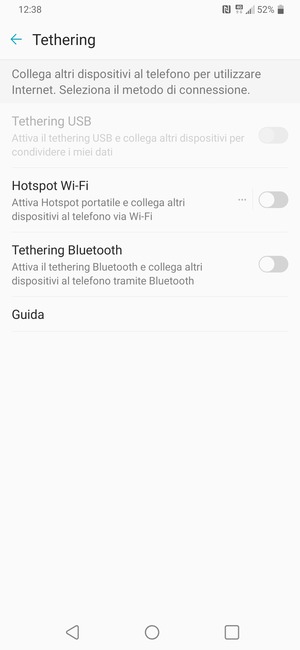 Seleziona Hotspot Wi-Fi
