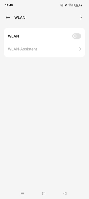 Schalten Sie WLAN ein