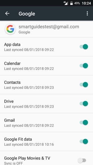 Select the Menu button