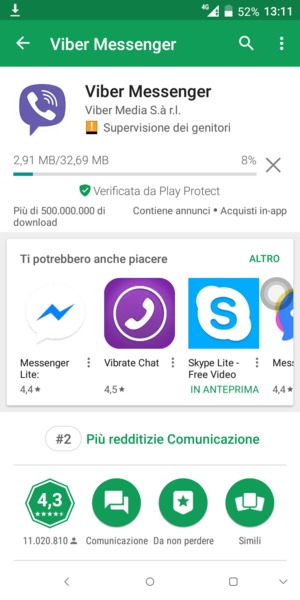 Attendi il completamento del processo di installazione