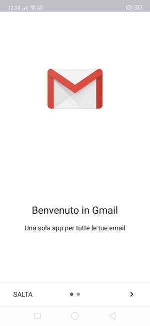 Seleziona AVANTI
