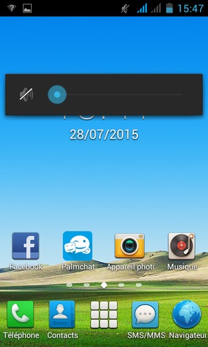 Appuyez une fois de plus pour passer en mode silencieux