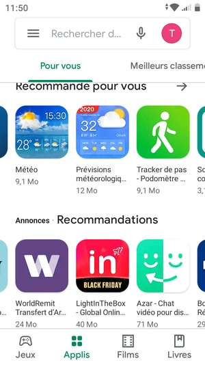 Select the search bar