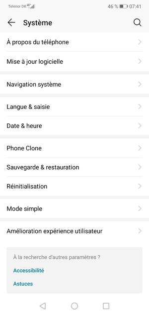 Sélectionnez Mise à jour logicielle