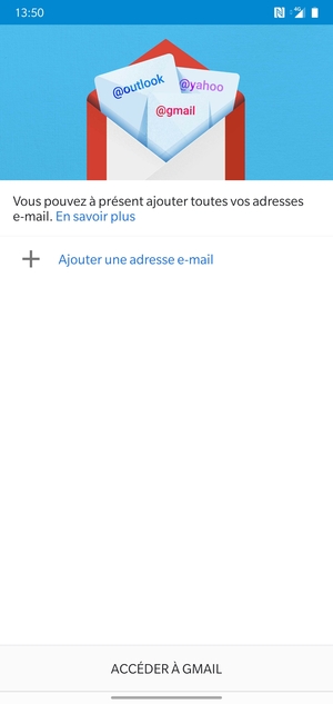 Sélectionnez Ajouter une adresse e-mail
