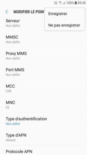 Sélectionnez Enregistrer