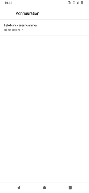 Vælg Telefonsvarernummer