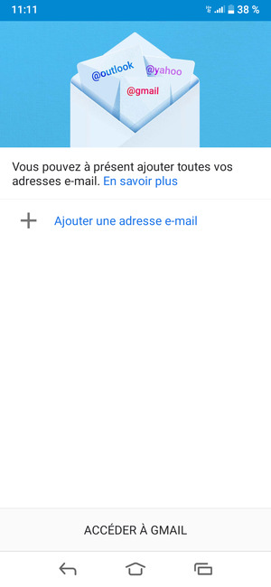 Sélectionnez Ajouter une adresse e-mail