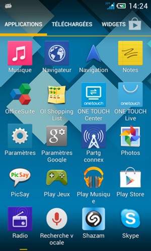 Sélectionnez Paramètres