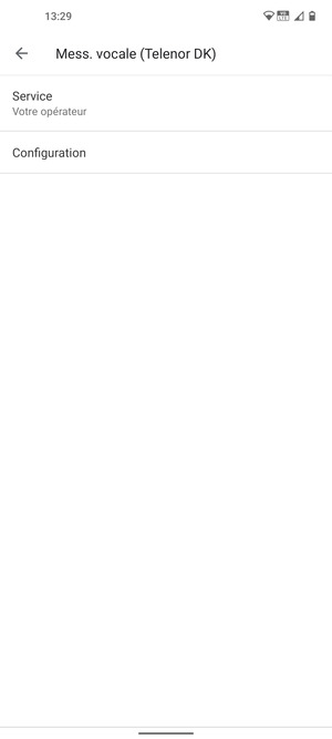Sélectionnez Configuration