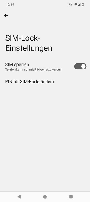 Wählen Sie PIN für SIM-Karte ändern