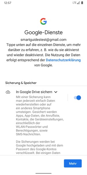 Wählen Sie Mehr