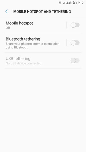 Select Mobile hotspot