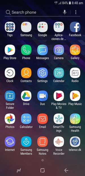 Select Settings