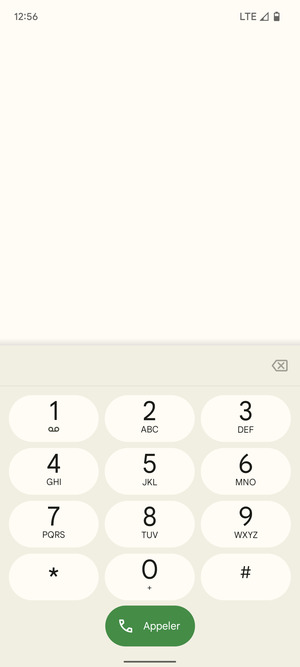 Appuyez longuement sur le numéro 1