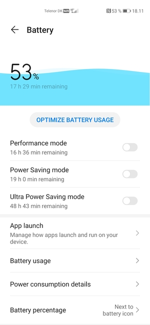Turn on Power Saving mode