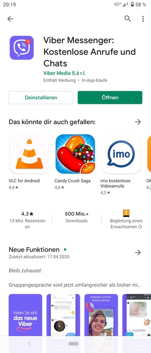 Wählen Sie Öffnen