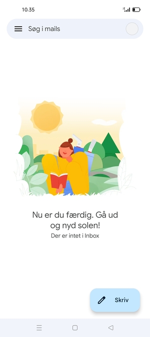 Din konto er klar til brug