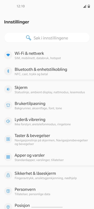 Velg Wi-Fi & nettverk