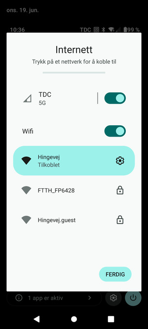 Slå av Wifi
