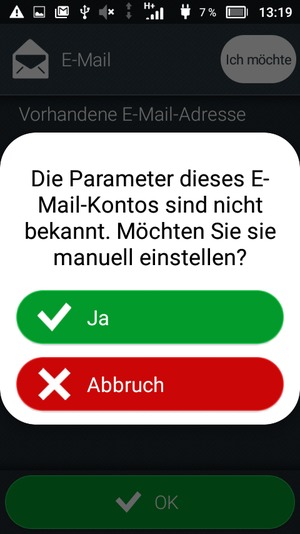 Wählen Sie Ja