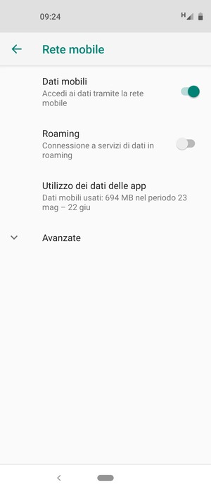 Seleziona Avanzate