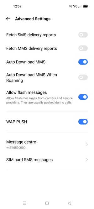 Select Message centre