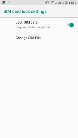 Select Change SIM PIN