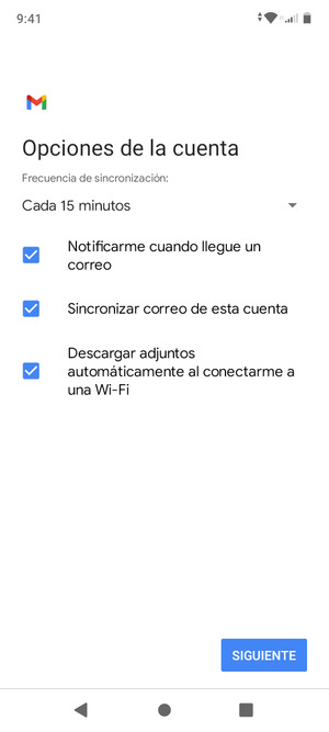 Seleccione SIGUIENTE